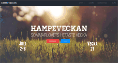 Desktop Screenshot of hampeveckan.nu